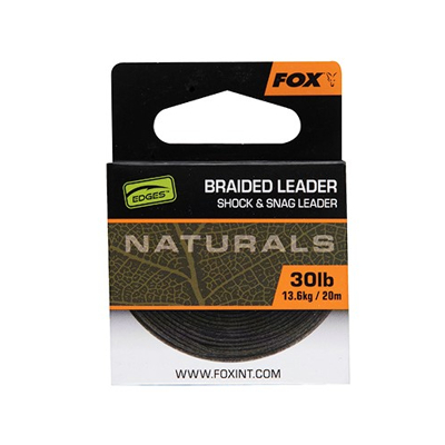 Afbeelding van Fox Edges Naturals Braided Leader 30lb (20m) Leaders