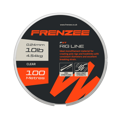 Afbeelding van Frenzee FXT Rig Line Nylon Witvislijn 0.24mm (100m) vislijn