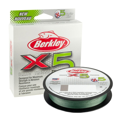 Afbeelding van Berkley X5 Braid Low Vis Green 150m 0,30mm 31,5kg Gevlochten lijn
