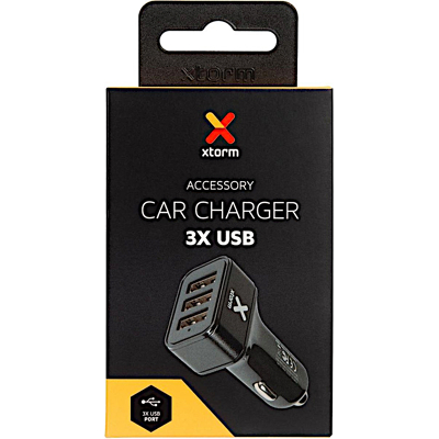 Afbeelding van Xtorm Car Charger 3x USB 36W Black Kampeerspullen