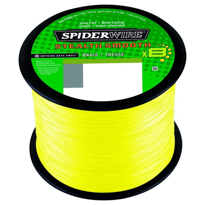 Afbeelding van Spiderwire Stealth Smooth 8 Hi Vis Yellow Gevlochten lijn 0.07mm / 6kg (2000m)