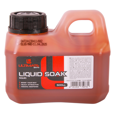 Afbeelding van Ultimate Baits Liquid Soak 500ml Squid Boilie flavours