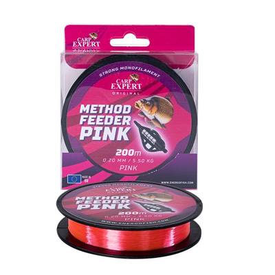 Afbeelding van Energo Method Feeder Monofilament Pink 0.25mm 200m Nylon vislijn