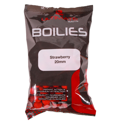 Afbeelding van Ultimate Baits Strawberry 20mm 1kg Boilies