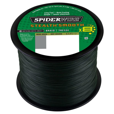 Afbeelding van Spiderwire Stealth Smooth 8 Moss Green Gevlochten lijn 0.07mm / 6kg (2000m)