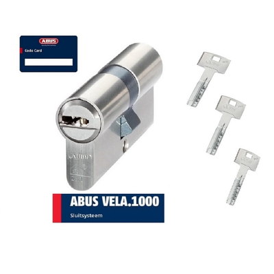 Afbeelding van Abus vela 1000 cert. skg3 vs incl.3sl. dubbele cilinder 35 45