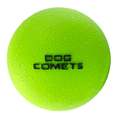 Afbeelding van Dog Comets Ball Stardust M 2 Pack 6 cm Hondenspeelgoed Groen