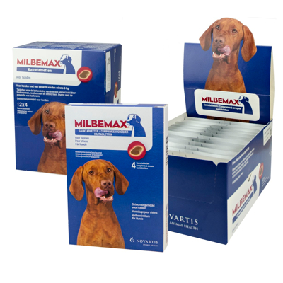 Afbeelding van Milbemax kauwtabletten grote hond 4 tabletten