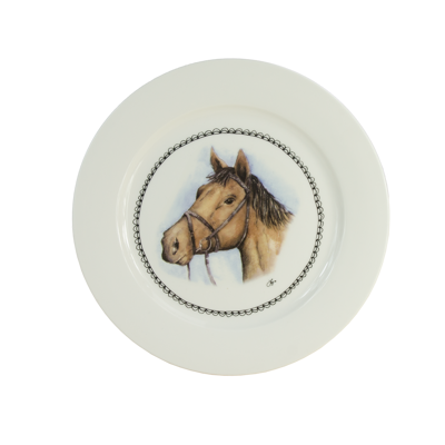 Afbeelding van Hofman Boerenwinkel Ontbijtbord 21cm Paard One Size Kleurloos