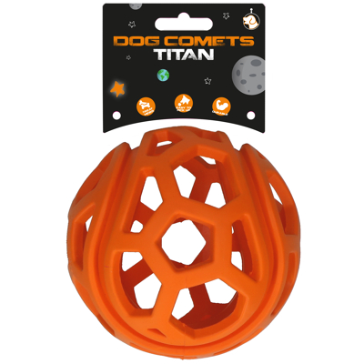 Afbeelding van Dog Comets Titan Ø 12 cm Hondenspeelgoed Oranje