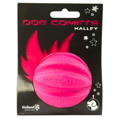 Afbeelding van Dog Comets Ball Halley Hondenspeelgoed 7 cm Roze Medium