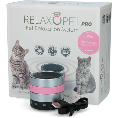 Afbeelding van Relaxopet Pro Cat Anti stresssysteem 6.2X5.5 cm Metallic Roze