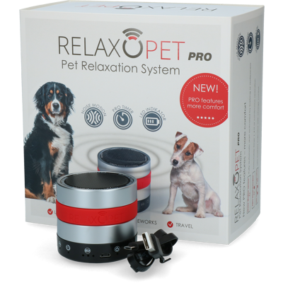 Afbeelding van Relaxopet Pro Dog Anti stresssysteem 6.2X5.5 cm Metallic Rood