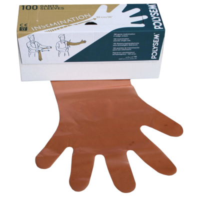 Afbeelding van Wegwerp handschoenen Vet oranje 100 stuks