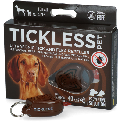 Afbeelding van Tickless Dog &amp; Cat Repeller 10.5x9.5x2 cm Teek en Vlo afweer Roze
