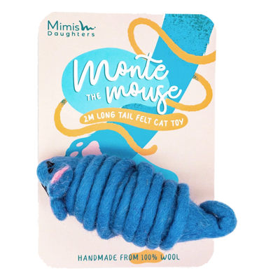 Afbeelding van Kattenspeeltje Monte de muis lichtblauw
