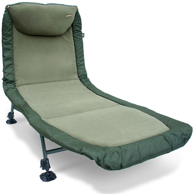 Afbeelding van NGT Classic Bedchair met Recliner, voorzien van Micro Fleece Stretcher