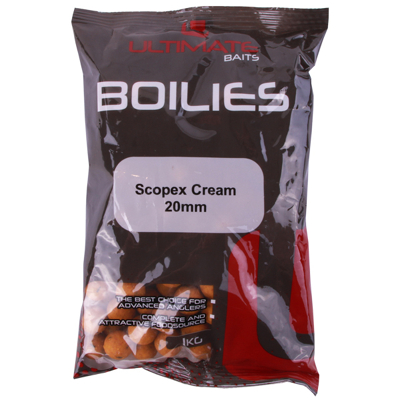 Afbeelding van Ultimate Baits Boilies 20mm 1kg Copex Cream