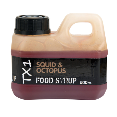 Afbeelding van Shimano Tx1 Food Syrup Attractant (500ml) Squid &amp; Octopus Boilie liquid