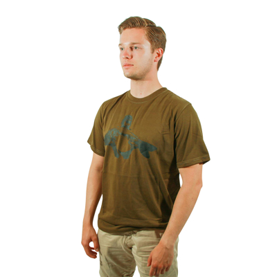 Afbeelding van Tactic Carp T shirt &#039;Keep on Catching&#039; Green L Vis