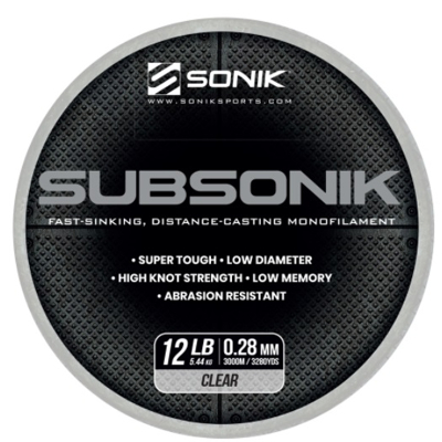Afbeelding van Sonik Subsonik Clear 0,35mm/18lb (3000m) Vislijn