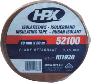 Afbeelding van HPX isolatietape bruin 19mm x 20 meter