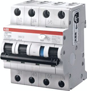 Afbeelding van ABB System pro M compact DS Aardlekautomaat 3P+N 16A 100mA