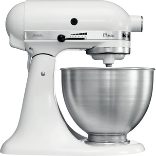 Image de KitchenAid Robot Pâtissier À Tête Inclinable 4,3l Classic 5k45ss White