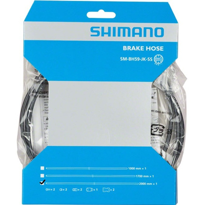 Abbildung von Bremsschlauch Scheibenbremse Shimano SM BH59 2000mm Schwarz