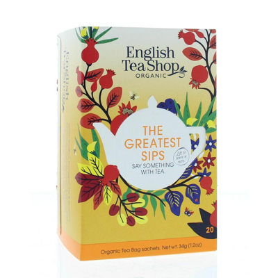 Afbeelding van English Tea Shop Greatest sips bio 20 zakjes
