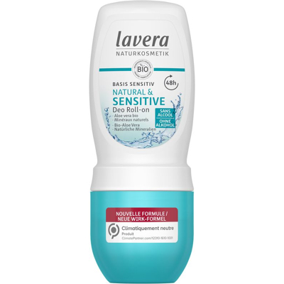 Afbeelding van Lavera Deodorant Roll on Basis Sensitiv Bio Fr de, 50 ml