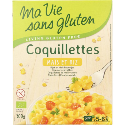 Afbeelding van Ma Vie Sans Macaroni Van Mais en Rijst Glutenvrij Bio, 500 gram