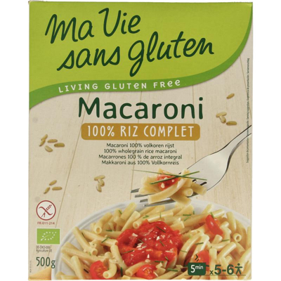 Afbeelding van Ma Vie Sans Macaroni van volkoren rijst glutenvrij bio 500 g