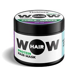 Afbeelding van Tinktura Wow Curls &amp; Waves Hair Mask Keratin Flaxseed Gel 250ml
