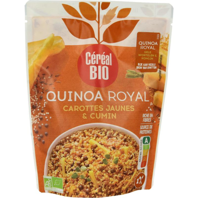 Afbeelding van Cereal Bio Quinoa Royal met Gele Wortelen &amp; Komijn Bio, 220 gram