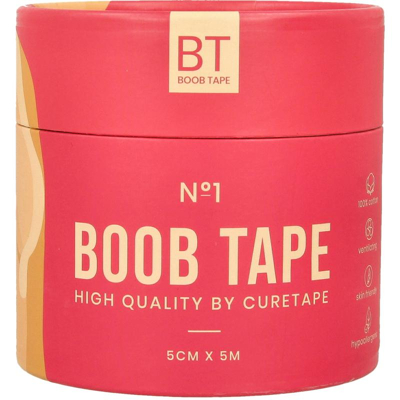 Afbeelding van Boobtape No 1 Incl. Nipple Covers 5cm X 5m Beige