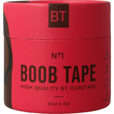 Afbeelding van Boobtape No 1 Incl. Nipple Covers 5cm X 5m Black
