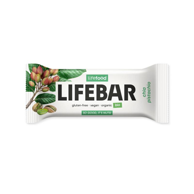Afbeelding van Lifefood Lifebar chia pistachio bio raw 40 g