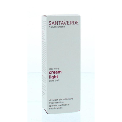 Afbeelding van Santaverde Aloe vera cream light parfumvrij bio 30 ml
