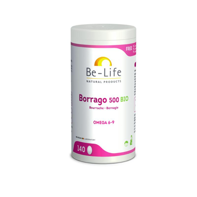 Afbeelding van Be life Borrago 500 Bio, 140 capsules