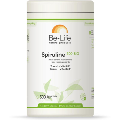 Afbeelding van Be life Spiruline 500 Bio, tabletten