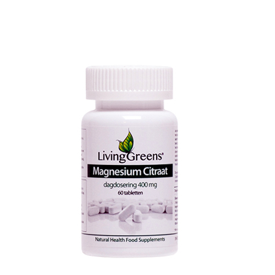 Afbeelding van Livinggreens Magnesium citraat 400 mg 60 tabletten