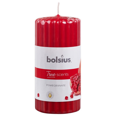 Afbeelding van Bolsius Stompkaars geur 120/58 true scents pomegranate 1 stuks