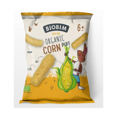 Afbeelding van Biobim Organic Corn Puff 6+
