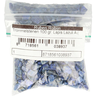 Afbeelding van Ruben Robijn Trommelstenen lapis lazuli A maat 1 100 g