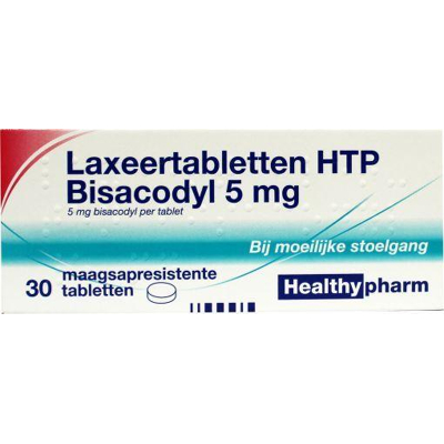 Afbeelding van Healthypharm Laxeer Bisacodylum 5mg, 30 tabletten