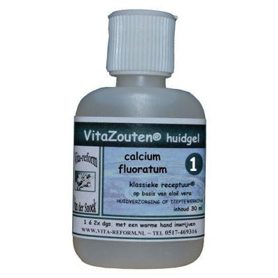 Afbeelding van Vitazouten Calcium fluoratum huidgel Nr. 01 (30 ml)