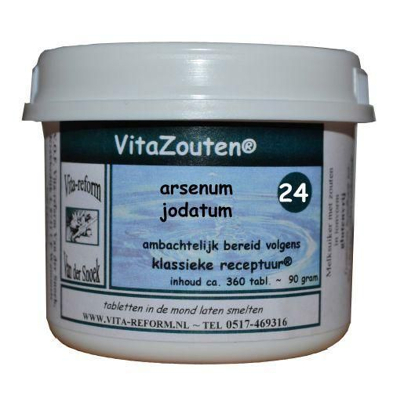 Afbeelding van Vitazouten Arsenum jodatum VitaZout Nr. 24 (360 tab)