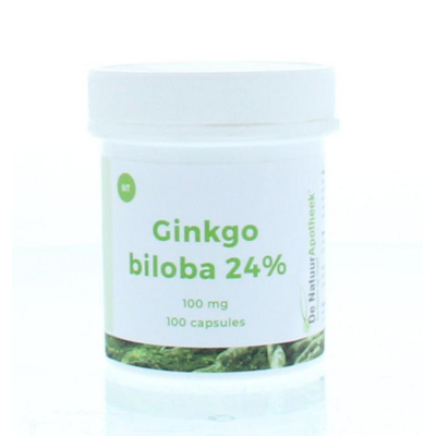 Afbeelding van Natuurapotheek Ginkgo Biloba 24% 100mg, 100 capsules