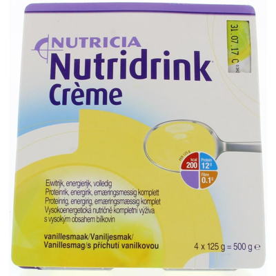 Afbeelding van Nutridrink Creme vanille 125 gram 4 stuks